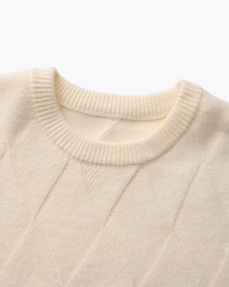 Florian | Pull en maille à motif losange