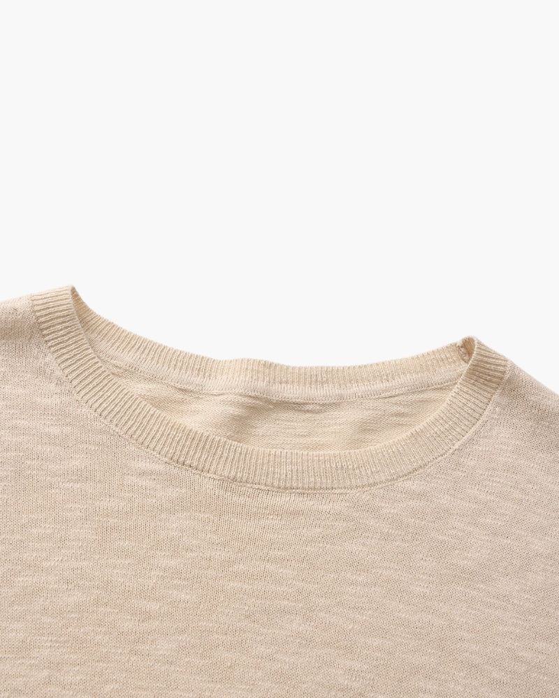 Maxence | Pull essentiel en coton et lin