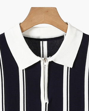Arsène | Polo en maille à demi-zip