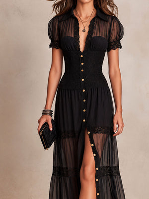 Célestine | Robe Longue en Dentelle
