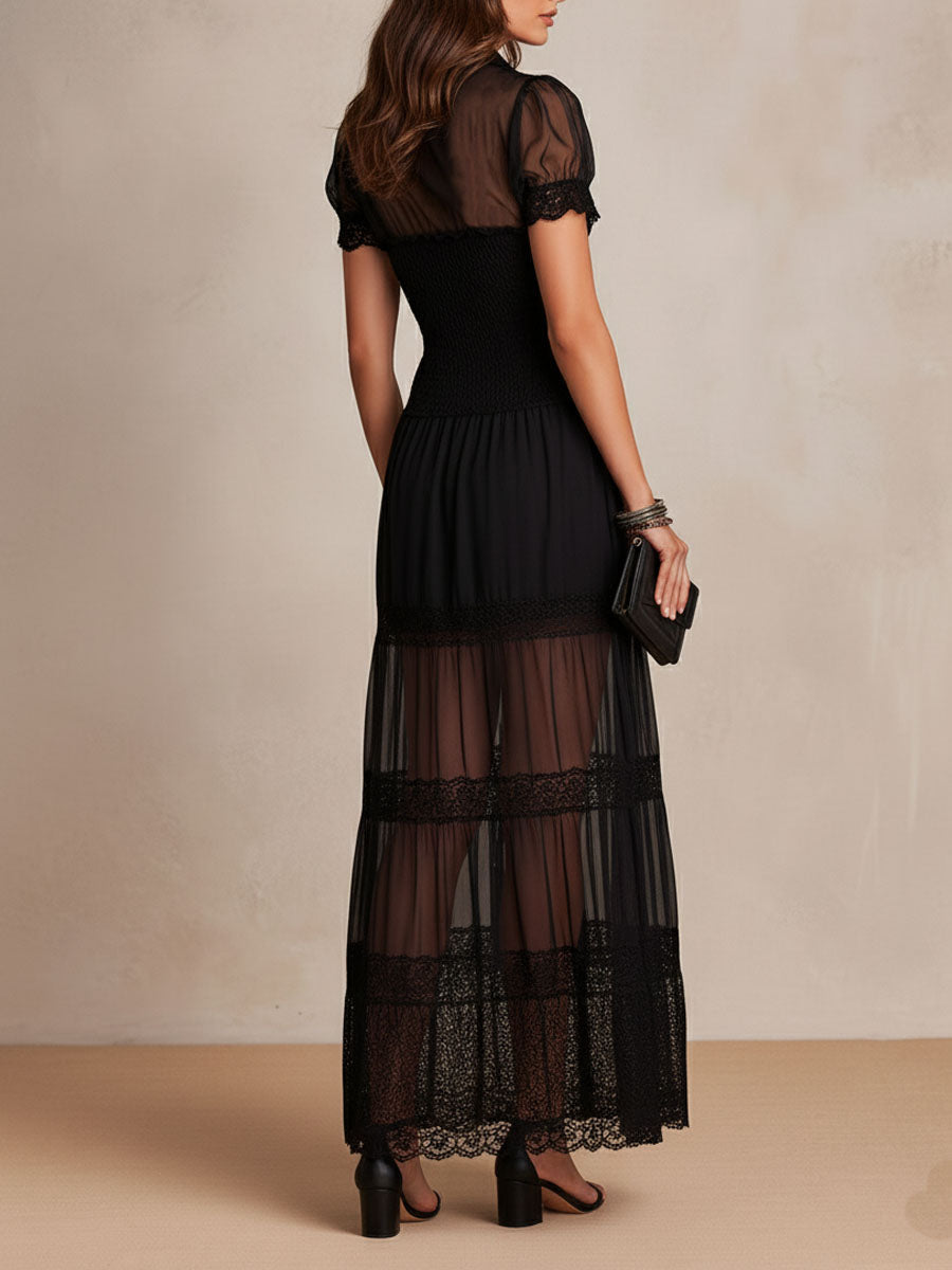 Célestine | Robe Longue en Dentelle