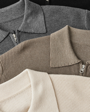 Enguerrand | Gilet zippé 100 % laine