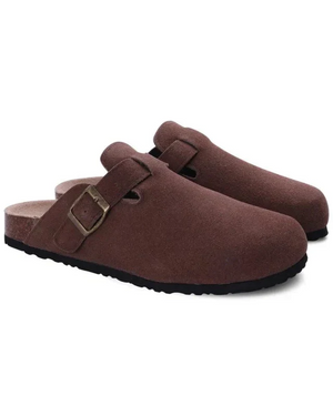 Étienne | Sabots Oxford Élégants en Daim