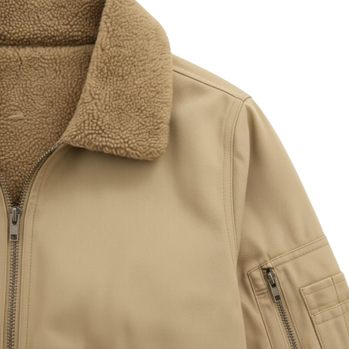 Marceau | Blouson bomber en coton doublé polaire