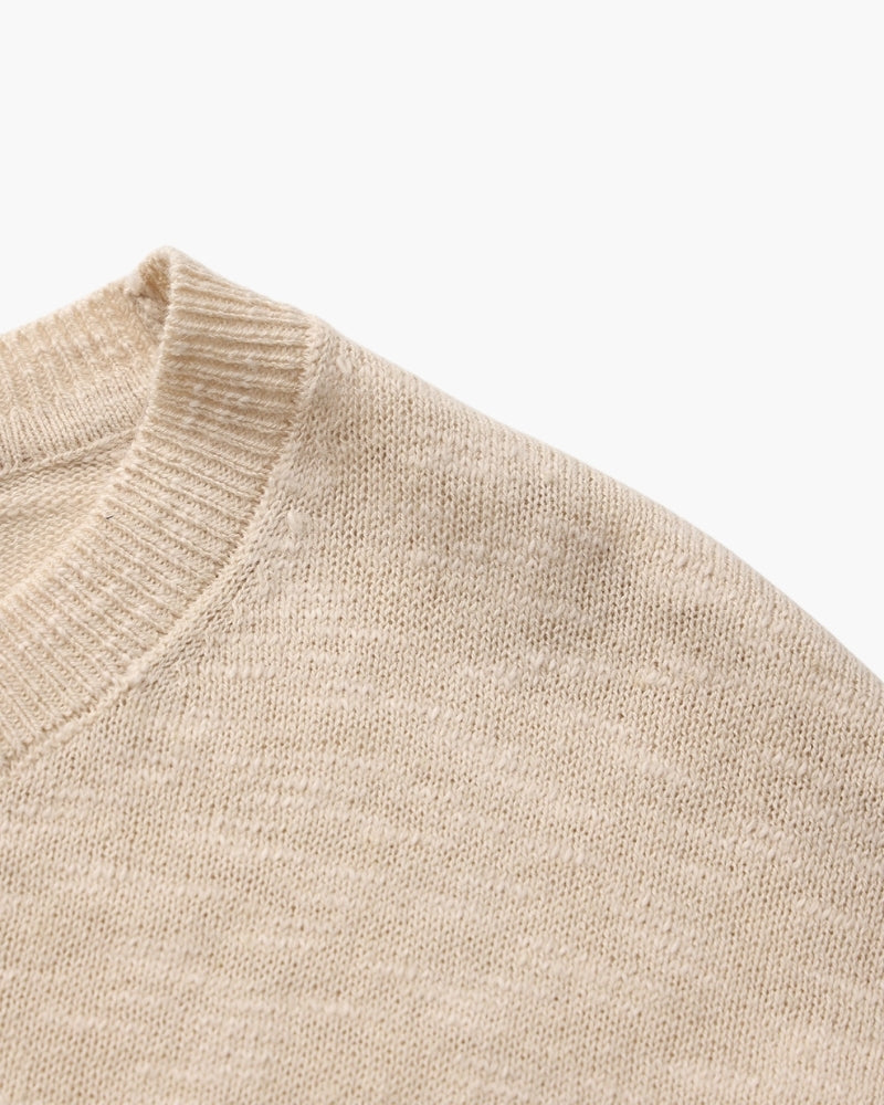 Maxence | Pull essentiel en coton et lin