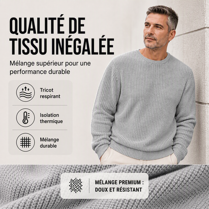 Maxime | Pull Homme Élégant à Col Rond