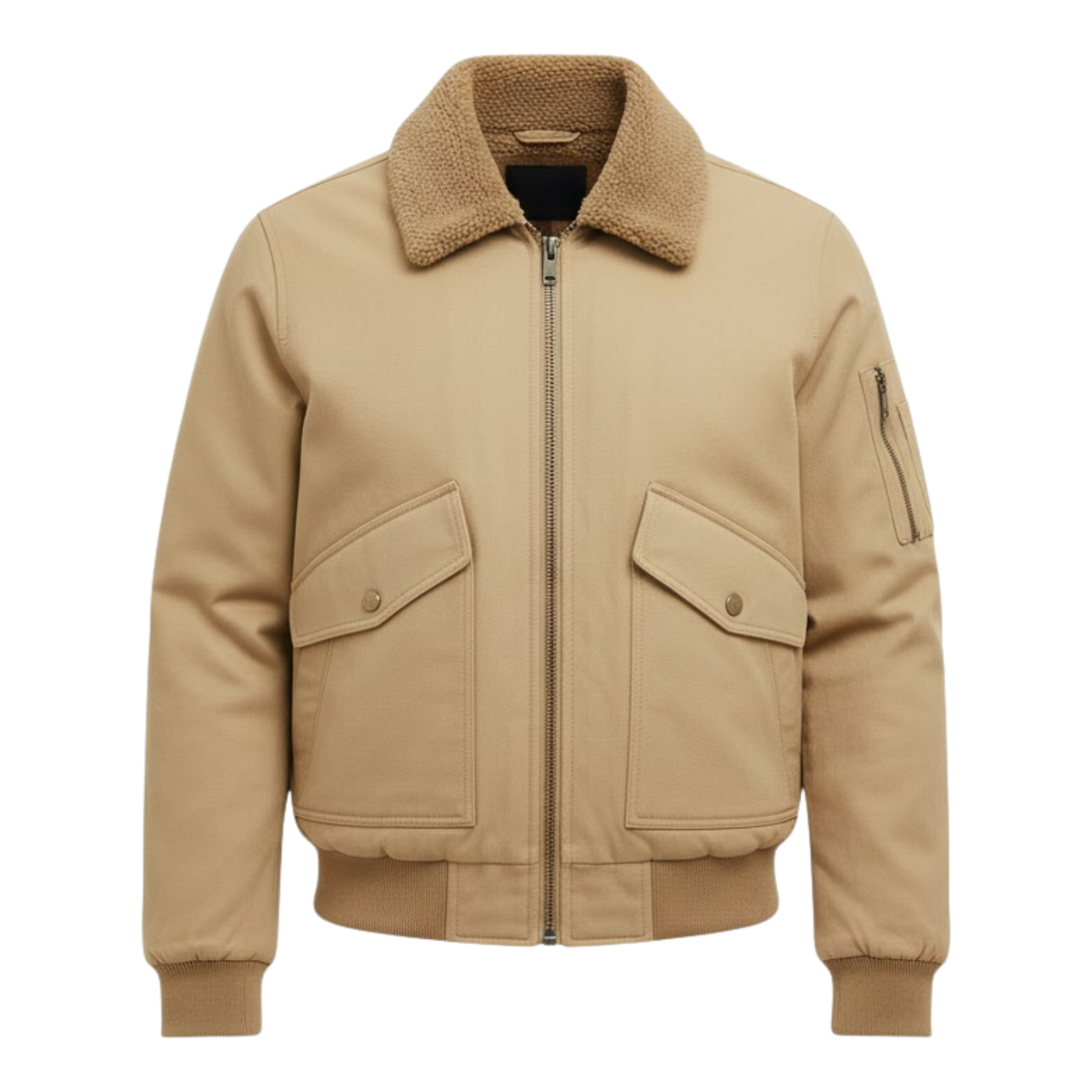 Marceau | Blouson bomber en coton doublé polaire