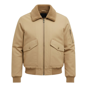 Marceau | Blouson bomber en coton doublé polaire