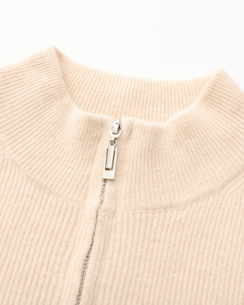 Alban | Gilet zippé 100 % cachemire