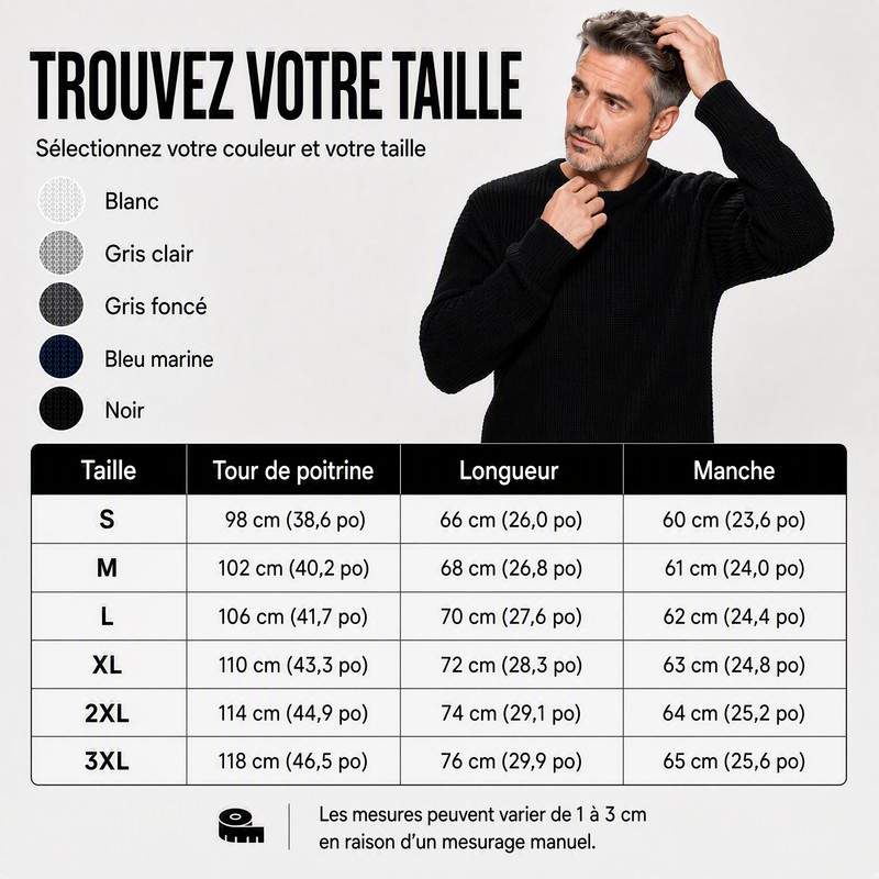 Maxime | Pull Homme Élégant à Col Rond