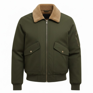 Marceau | Blouson bomber en coton doublé polaire
