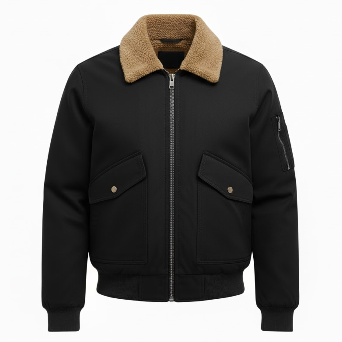 Marceau | Blouson bomber en coton doublé polaire