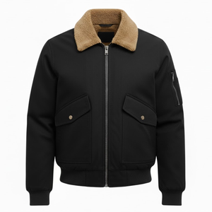 Marceau | Blouson bomber en coton doublé polaire