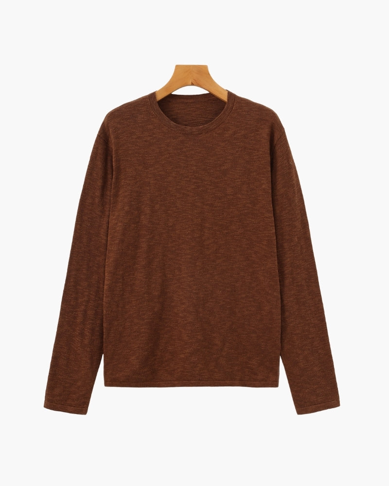 Maxence | Pull essentiel en coton et lin