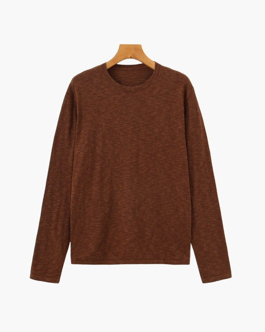 Maxence | Pull essentiel en coton et lin