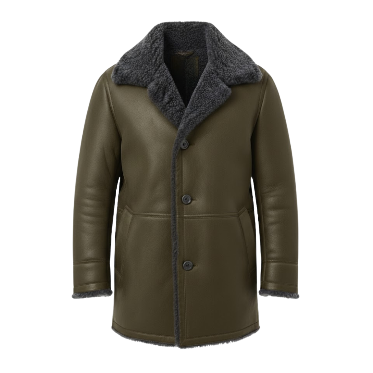 Lazare | Manteau long doublé effet fourrure