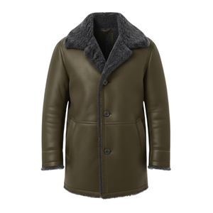 Lazare | Manteau long doublé effet fourrure