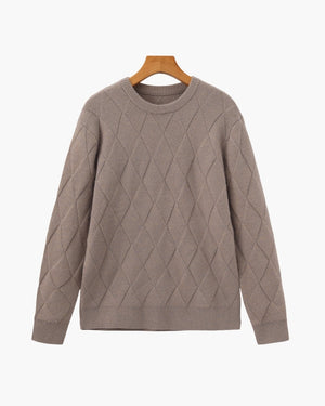 Florian | Pull en maille à motif losange