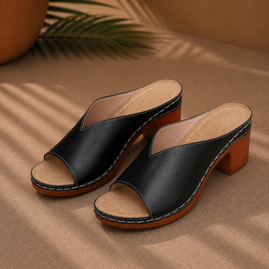 Héloïse | Mules Élégantes à Talon