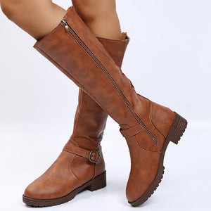 Noémie | Bottes Hautes Élégantes à Boucle