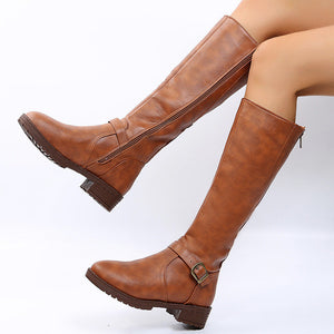 Noémie | Bottes Hautes Élégantes à Boucle