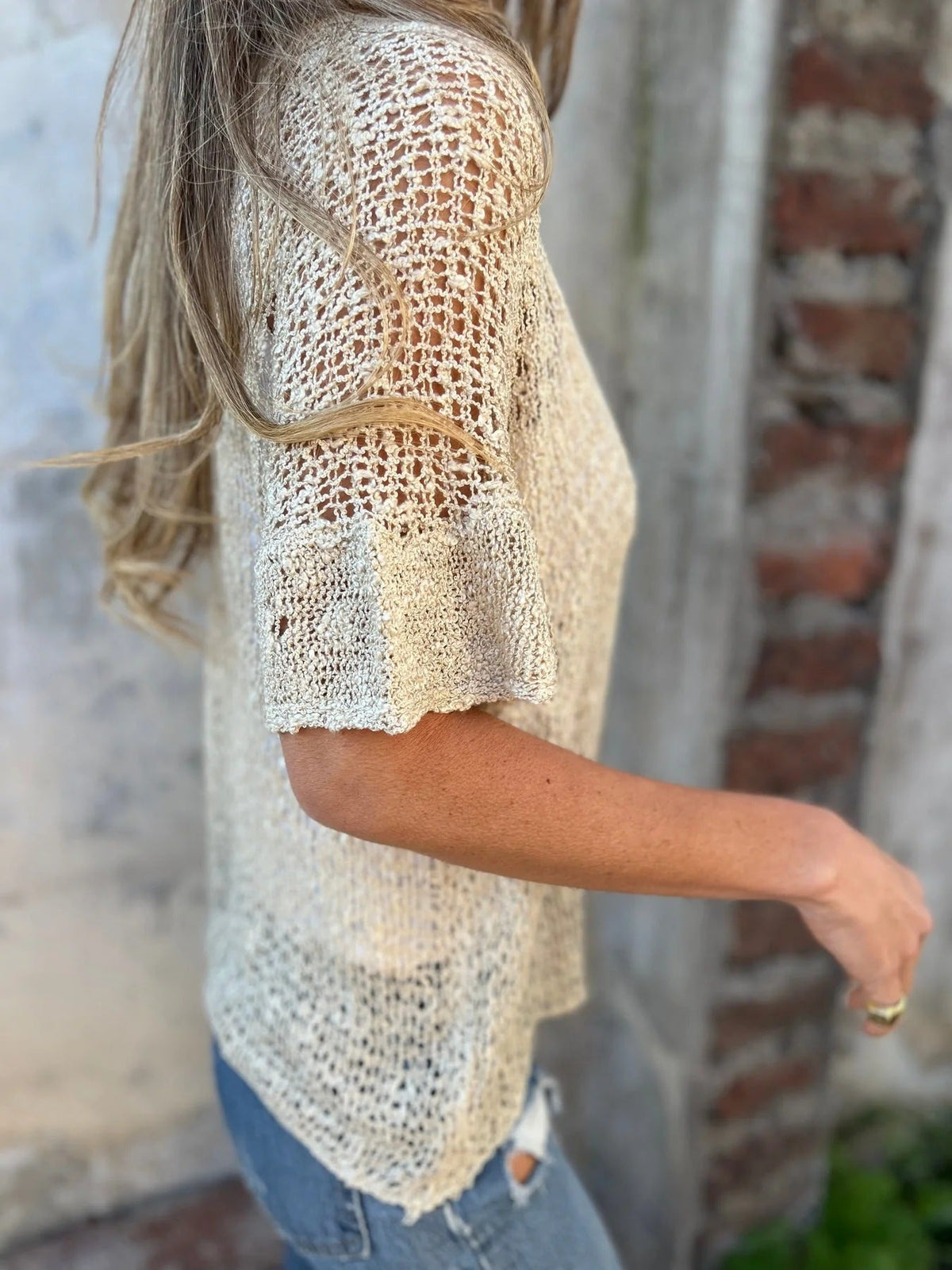 Livia | Gilet en Maille Ajourée
