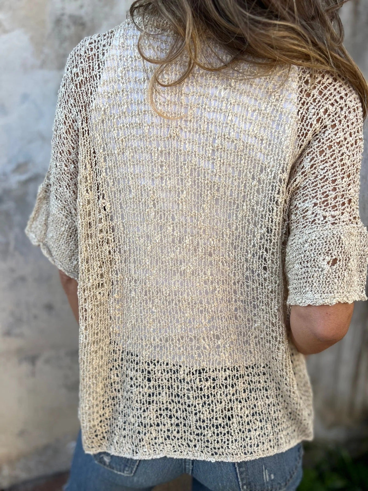Livia | Gilet en Maille Ajourée