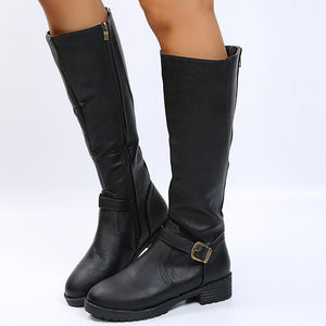 Noémie | Bottes Hautes Élégantes à Boucle