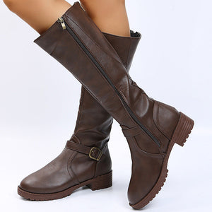 Noémie | Bottes Hautes Élégantes à Boucle