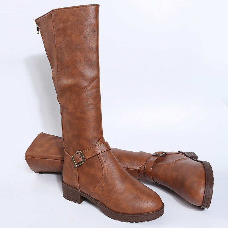 Noémie | Bottes Hautes Élégantes à Boucle