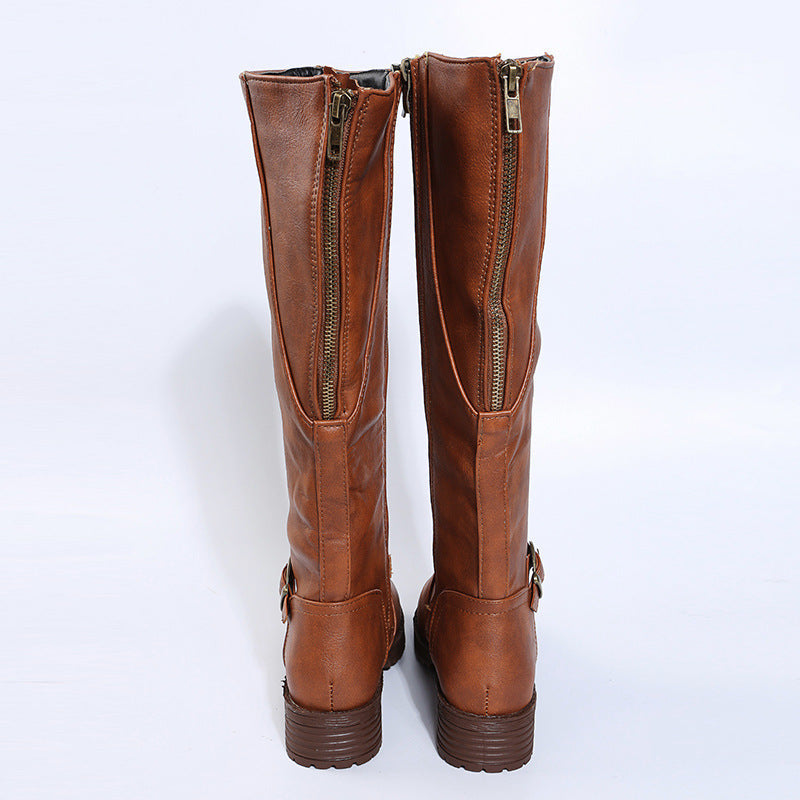 Noémie | Bottes Hautes Élégantes à Boucle