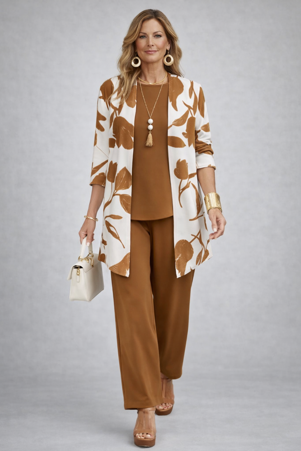 Florine | Ensemble 3 Pièces Camel