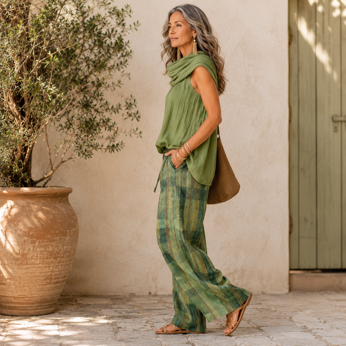 Olive | Confort décontracté et élégance artisanale