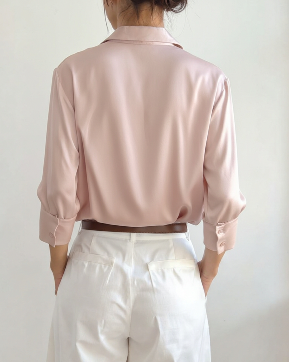 Améliane | Chemise Élégante en Satin pour Femme