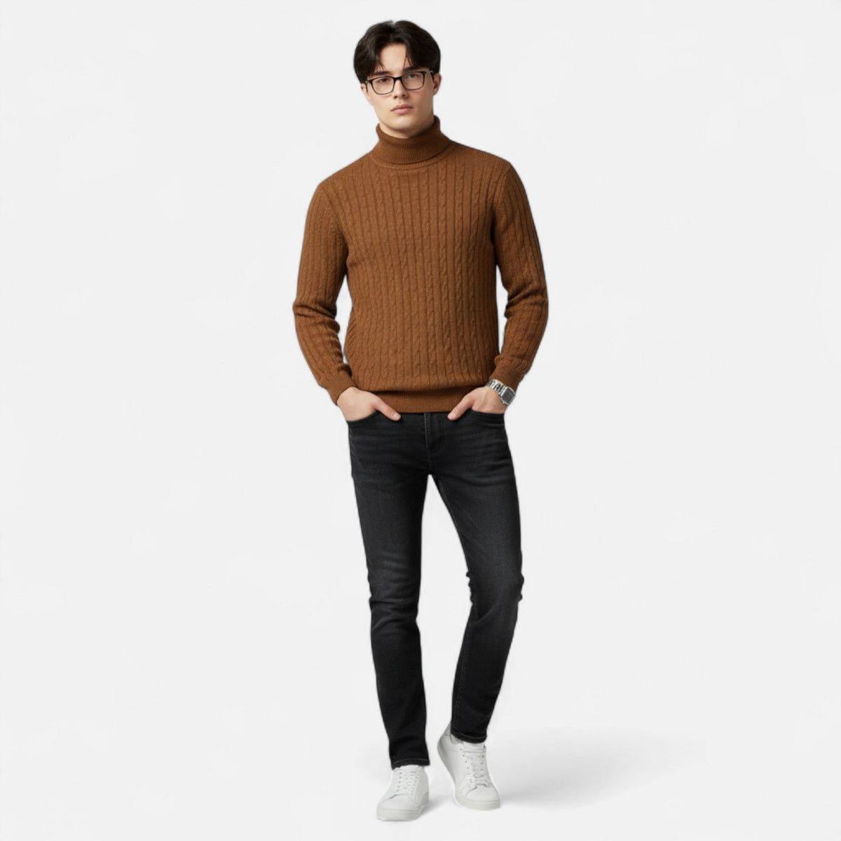 Octave | Pull en laine à col montant