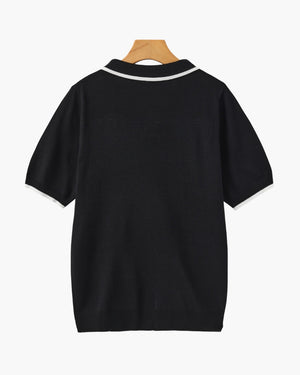 Lucien | Polo en maille à finitions contrastées