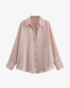 Améliane | Chemise Élégante en Satin pour Femme