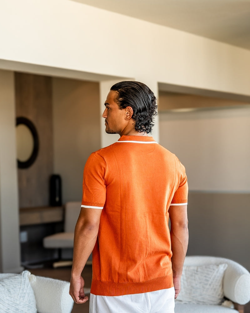 Lucien | Polo en maille à finitions contrastées