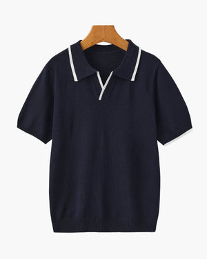 Lucien | Polo en maille à finitions contrastées