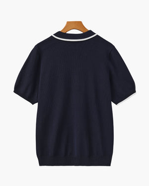 Lucien | Polo en maille à finitions contrastées