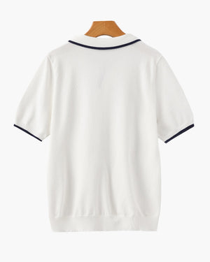 Lucien | Polo en maille à finitions contrastées