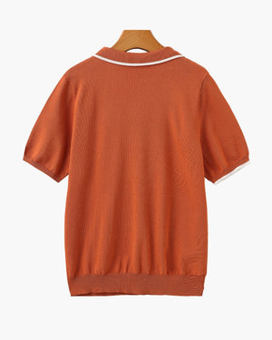 Lucien | Polo en maille à finitions contrastées