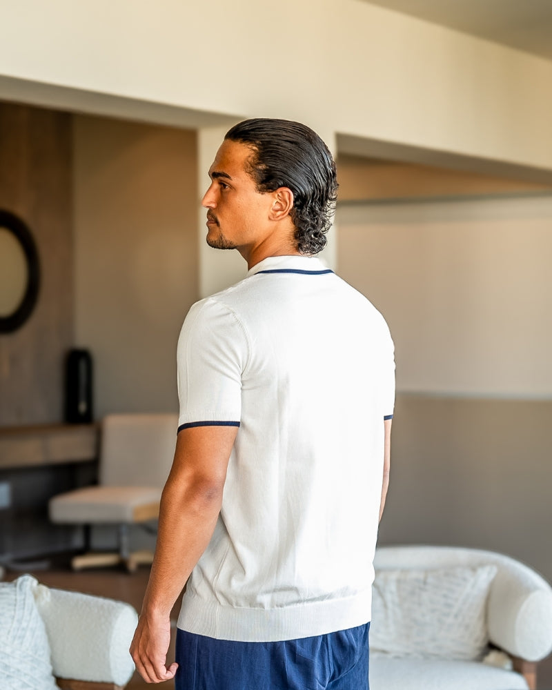 Lucien | Polo en maille à finitions contrastées
