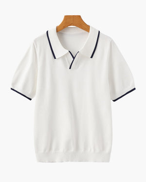 Lucien | Polo en maille à finitions contrastées