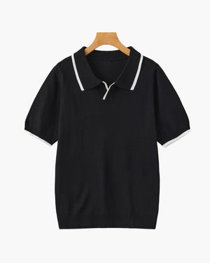 Lucien | Polo en maille à finitions contrastées