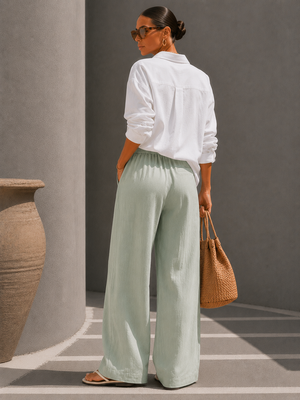 Hélène | Pantalon Large Élégant