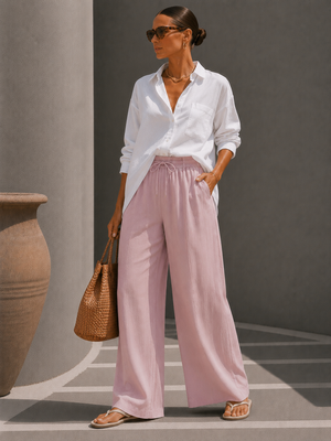 Hélène | Pantalon Large Élégant