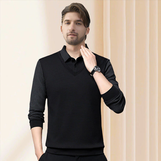 Louis | Ensemble Deux Pièces à Col Rayé en Coton
