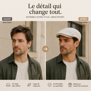Gabriel | Béret Homme en Lin d’Été