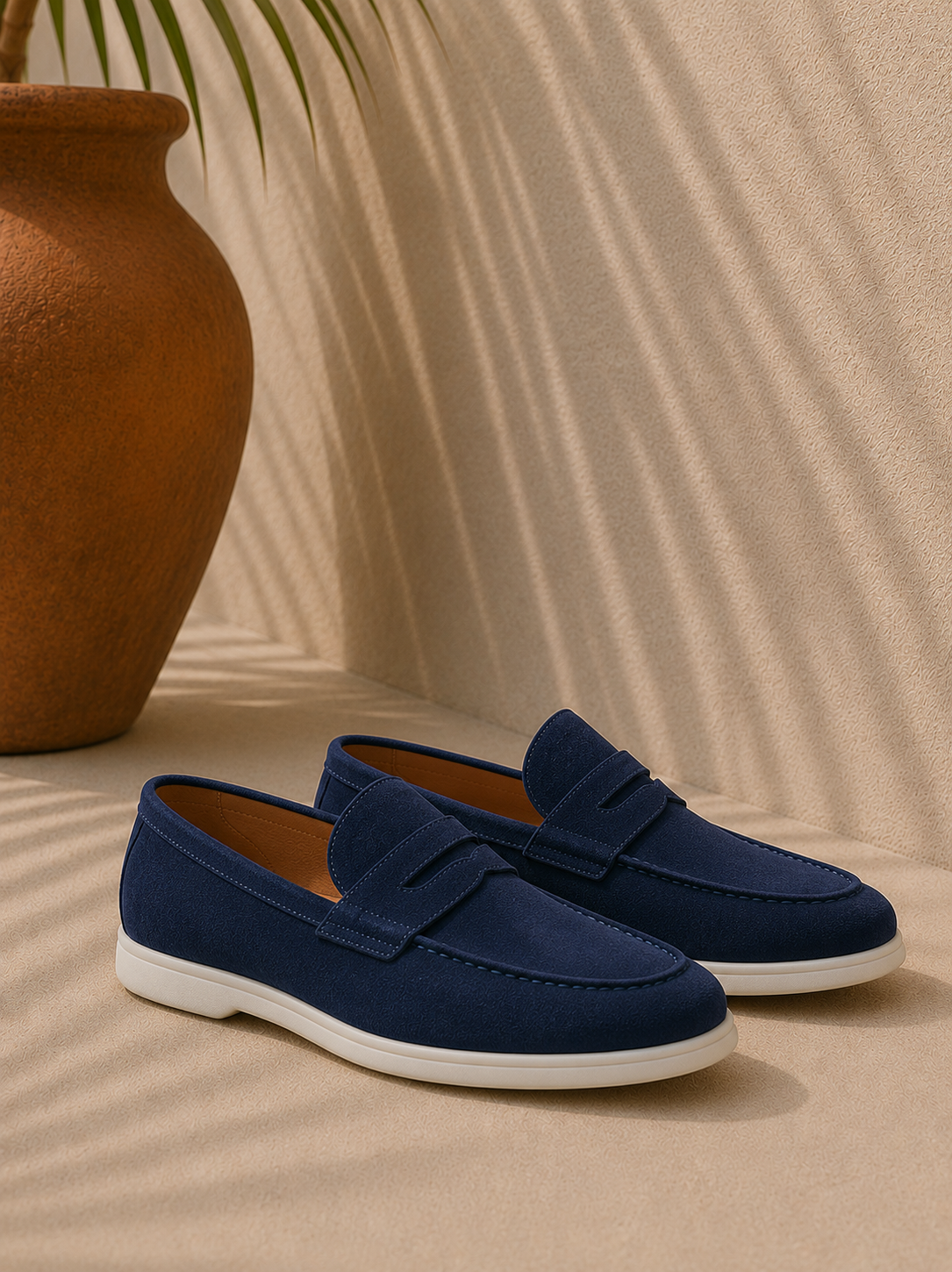 Guillaume | Mocassins Penny en Daim